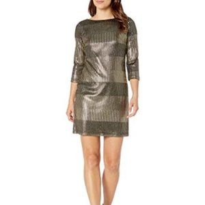 Jessica Howard Women's shinny Dress Black/G…